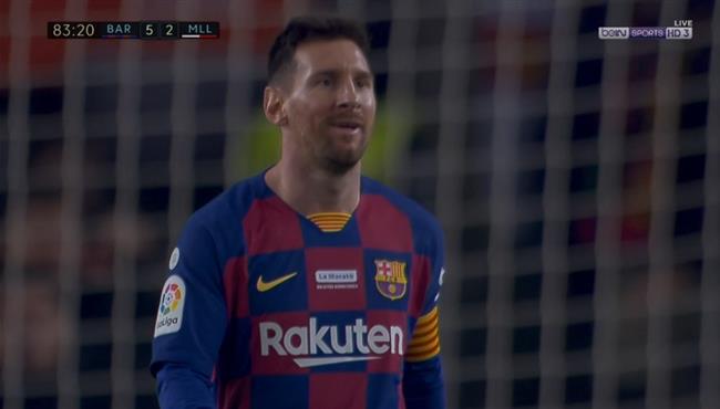 هدف ميسي الثالث في مرمى ريال مايوركا بالدوري الاسباني