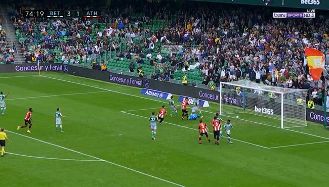 هدف صاروخي في مباراة ريال بيتيس واتلتيك بلباو بالدوري الاسباني