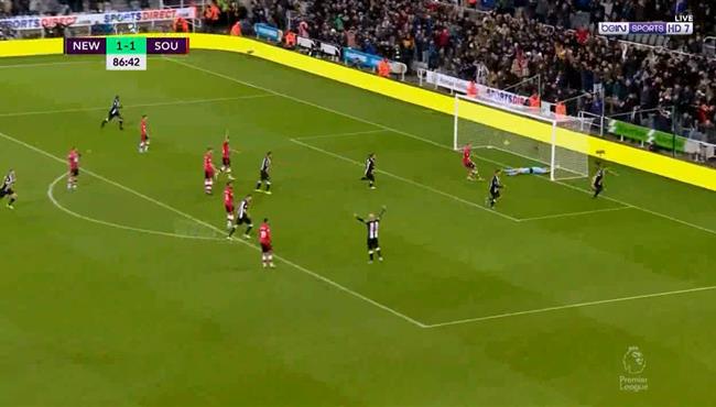 اهداف مباراة ساوثهامبتون ونيوكاسل 1 2 الدوري الانجليزي