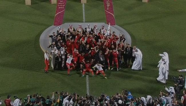 مراسم تتويج البحرين بطلا لكأس الخليج