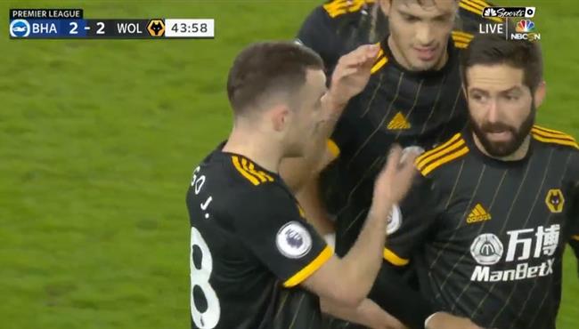 اهداف مباراة ولفرهامبتون وبرايتون 2 2 الدوري الانجليزي