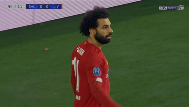 محمد صلاح يهدر انفراد امام سالزبورج بدوري ابطال اوروبا