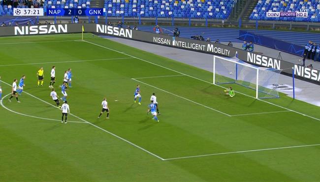 هدف نابولي الثالث في مرمي جينك دوري ابطال اوروبا