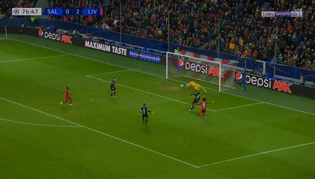 حارس سالزبورج يحرم محمد صلاح من تسجيل هدف ثاني