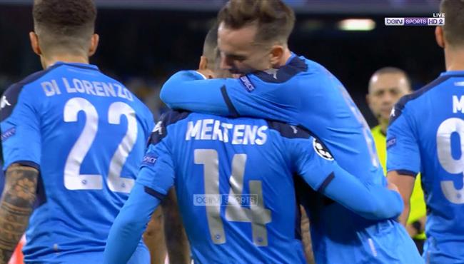 هدف نابولي الرابع في مرمي جينك دوري ابطال اوروبا