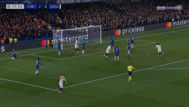 هدف ليل الاول في مرمي تشيلسي بدوري ابطال اوروبا