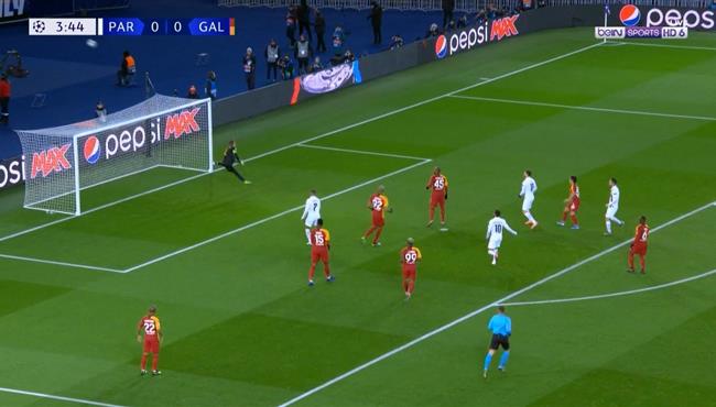 تصدي رائع من حارس مرمي جلطة سراي امام سارابيا في دروي ابطال اوروبا