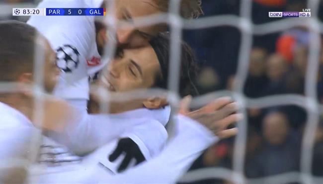 هدف كافاني في مرمي جلطة سراي 5 0 دوري ابطال اوروبا