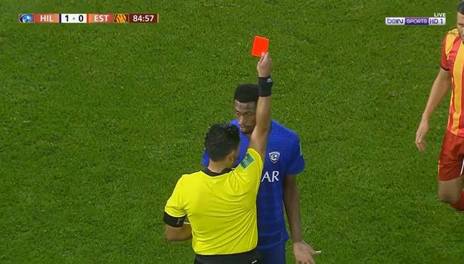 طرد محمد كنو في مباراة الهلال والترجي كاس العالم للاندية
