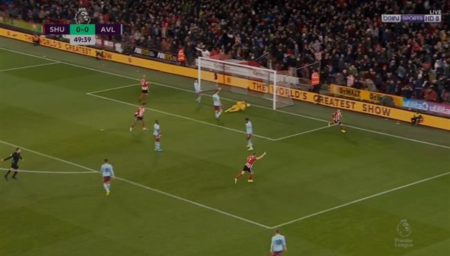 اهداف مباراة استون فيلا وشيفيلد 0 2 الدوري الانجليزي