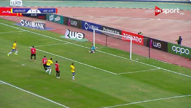 محمد مجدي يتصدي لركلة جزاء امام اف سي مصر في الدوري المصري