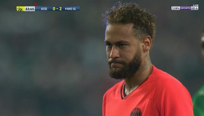 نيمار يهدر ركلة جزاء امام سانت اتيان فى الدوري الفرنسي