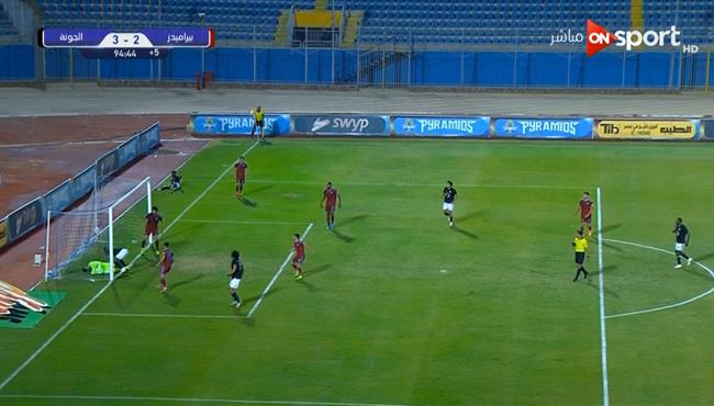 هدف الجونة الثالث القاتل في مرمى بيرامديز بالدوري المصري