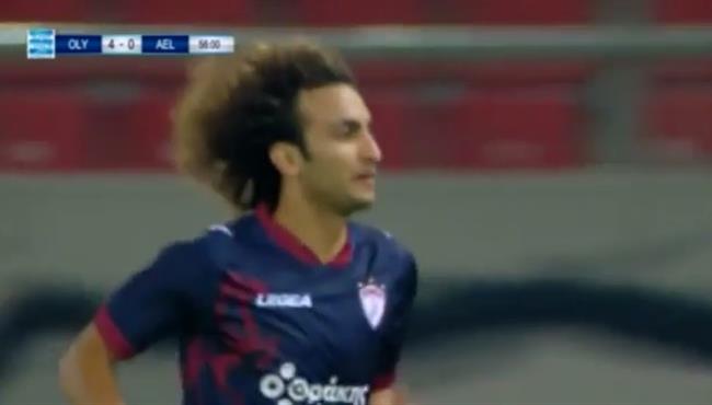 هدف عمرو وردة الرائع في مرمي اولمبياكوس بيرايوس بالدوري اليوناني