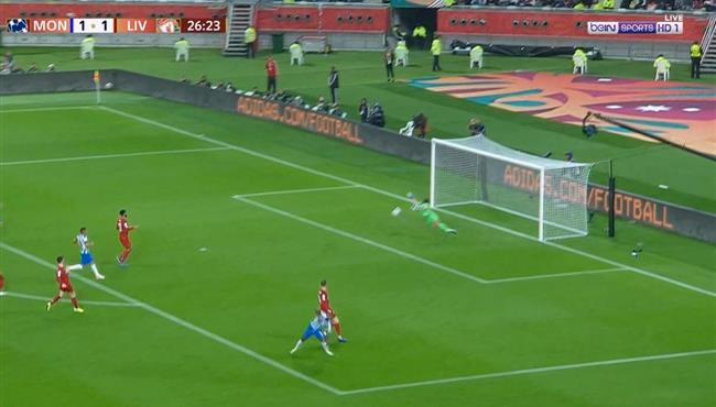تصدي رائع من أليسون في مباراة ليفربول ومونتيري بكأس العالم للاندية