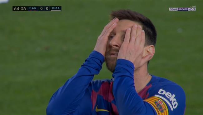 ميسي يهدر هدف محقق امام ريال مدريد