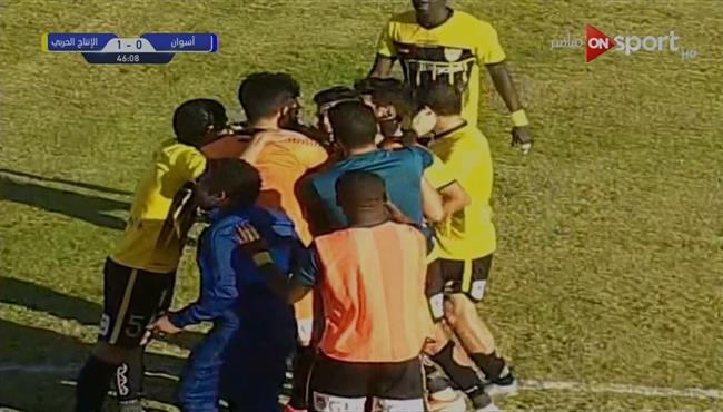 هدف فوز الانتاج الحربي علي اسوان 1 0 الدوري المصري