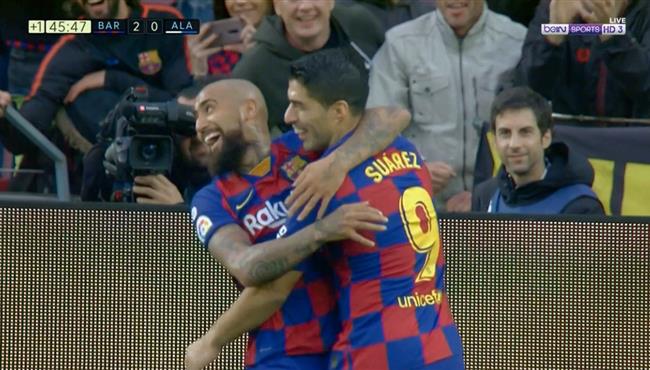 هدف فيدال في مرمي ديبورتيفو الافيس الدوري الاسباني