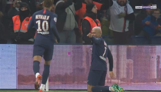 هدف مبابي الرائع في مرمي اميان اسيست نيمار