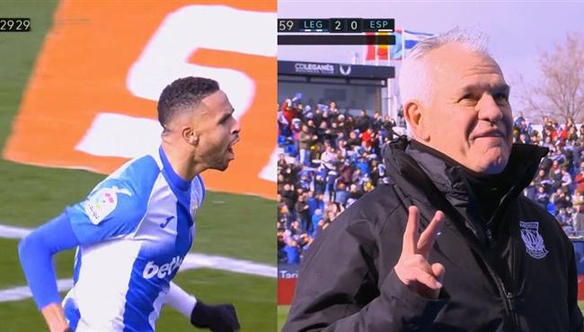 هدف يوسف النصيري في مرمي اسبانيول ورد فعل أجيري