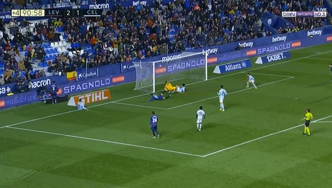 اهداف مباراة ليفانتي وسيلتا فيجو 3 1 الدوري الاسباني