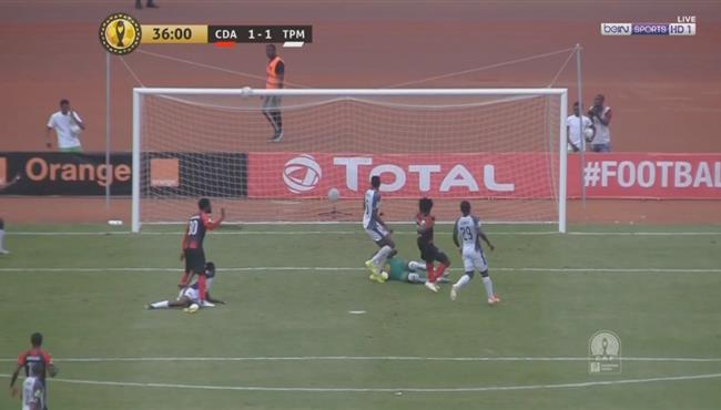 العارضة تحرم اول اغسطس من تسجيل الهدف الثاني في مرمي مازيمبي