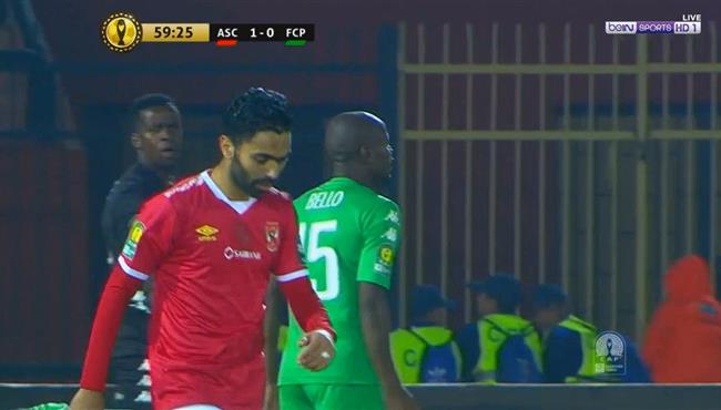 حسين الشحات يهدر فرصة هدف امام بلاتينيوم في دوري ابطال افريقيا