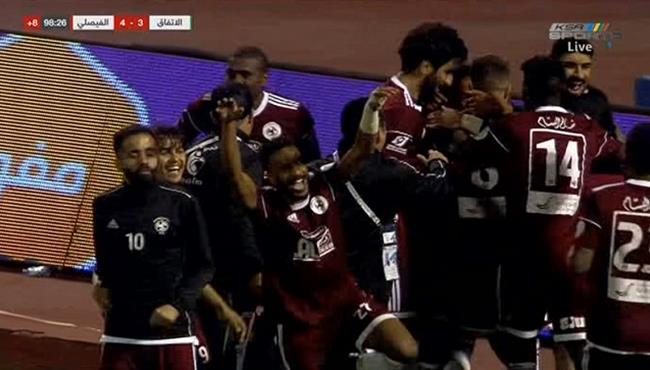 اهداف مباراة الفيصلي والاتفاق 4 3 الدوري السعودي