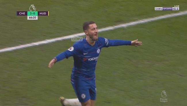 هدف هازارد الثاني في مرمي هدرسفيلد بالدوري الانجليزي