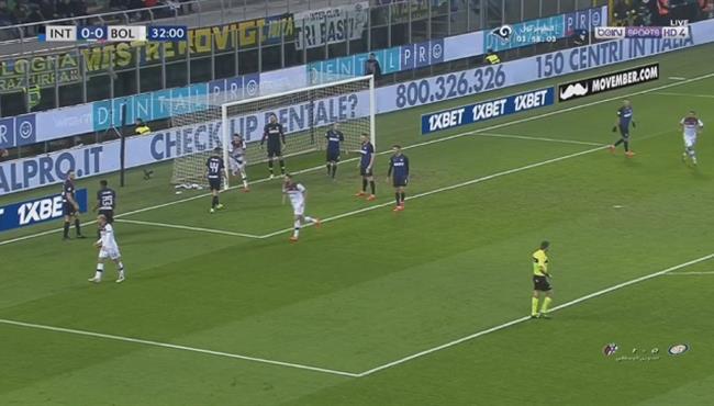 هدف فوز بولونيا علي انتر ميلان 1 0 الدوري الايطالي