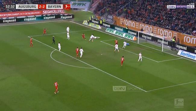 اهداف مباراة بايرن ميونخ وأوجسبورج 3 2 الدورى الالمانى