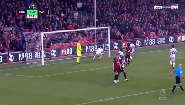 اهداف مباراة بورنموث وولفرهامبتون 1 1 الدوري الانجليزي