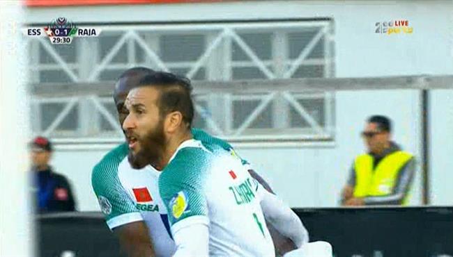 هدف فوز الرجاء البيضاوي علي النجم الساحلي 1 0 البطولة العربية