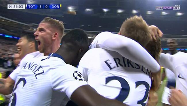 اهداف مباراة توتنهام وبوروسيا دورتموند 3 0 دوري ابطال اوروبا