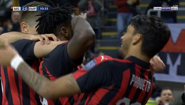 اهداف مباراة ميلان وامبولي 3 0 الدوري الايطالي