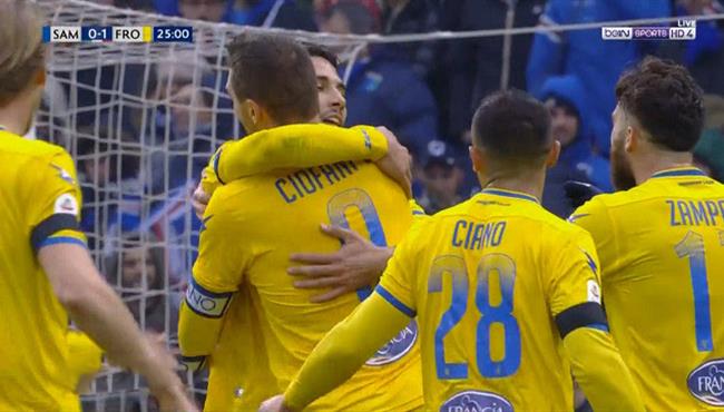 هدف فوز فروسينوني علي سامبدوريا 1 0 الدوري الايطالي