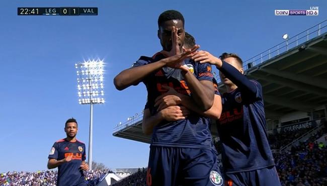 اهداف مباراة فالنسيا وليجانيس 1 1 الدوري الاسباني