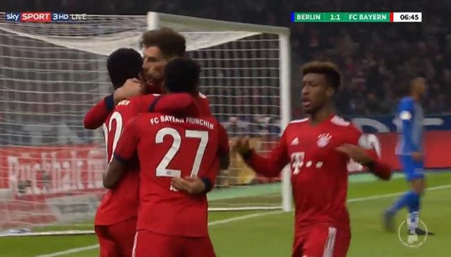 اهداف مباراة بايرن ميونخ وهرتا برلين 3 2 كأس المانيا