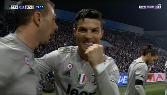 هدف كريستيانو رونالدو في مرمي ساسولو بالدوري الايطالي