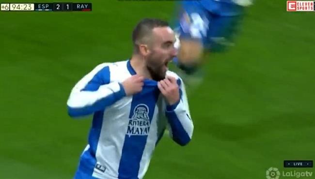 هدف رائع علي الطاير في مباراة اسبانيول ورايو فاليكانو بالدوري الاسباني