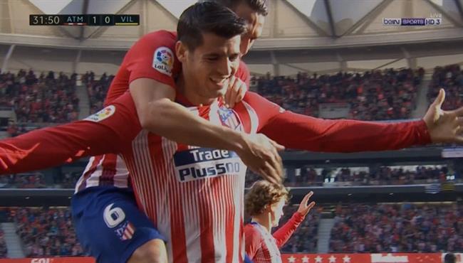 هدف موراتا في مرمي فياريال بالدوري الاسباني