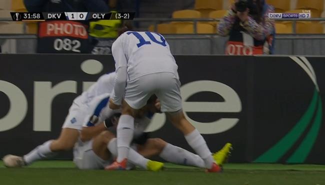 هدف فوز دينامو كييف علي اولمبياكوس 1 0 الدوري الاوروبي