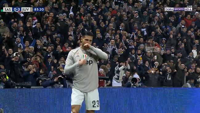 هدف يوفنتوس الثالث في مرمي ساسولو