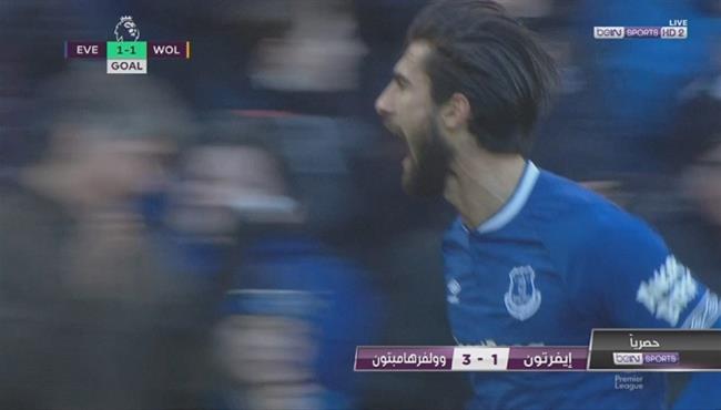 هدف اندريه جوميز الرائع في مرمي ولفرهامبتون بالدوري الانجليزي