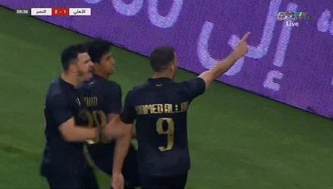هدف النصر الثاني في مرمي الاهلي بالدوري السعودي