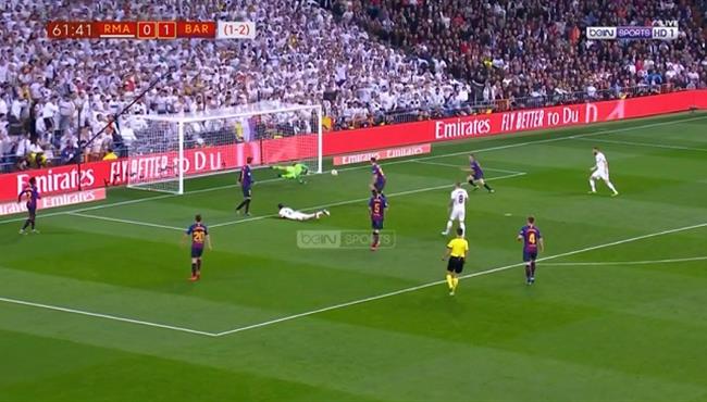 تصدي تير شتيجن الرائع يحرم ريجيلون من تسجيل هدف التعادل لريال مدريد
