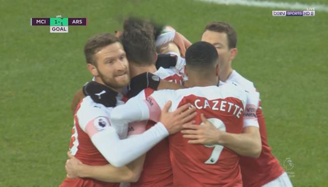 هدف تعادل ارسنال مع مانشستر سيتي 1 1 الدوري الانجليزي