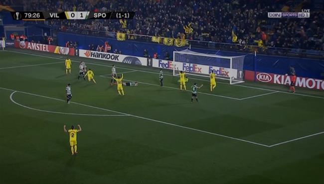 اهداف مباراة فياريال وسبورتينج لشبونة 1 1 الدوري الاوروبي