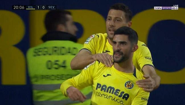 اهداف مباراة فياريال واشبيلية 3 0 الدوري الاسباني