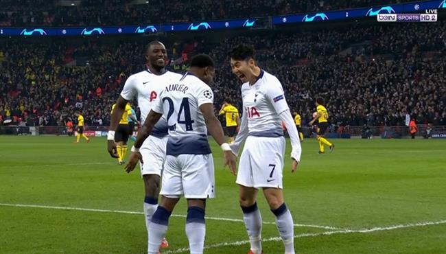 هدف توتنهام الاول في مرمي بوروسيا دورتموند 1 0 دوري ابطال اوروبا